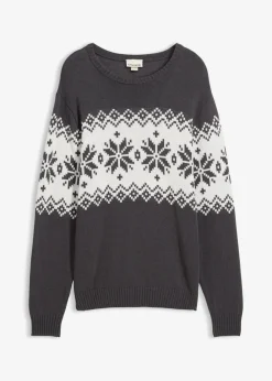 Discount Norweger-Pullover aus reiner Baumwolle Herren Große Größen|Pullover & Strickjacken