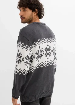 Discount Norweger-Pullover aus reiner Baumwolle Herren Große Größen|Pullover & Strickjacken