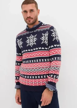 Outlet Norweger-Pullover aus weichem Baumwollmix Herren Große Größen|Pullover & Strickjacken