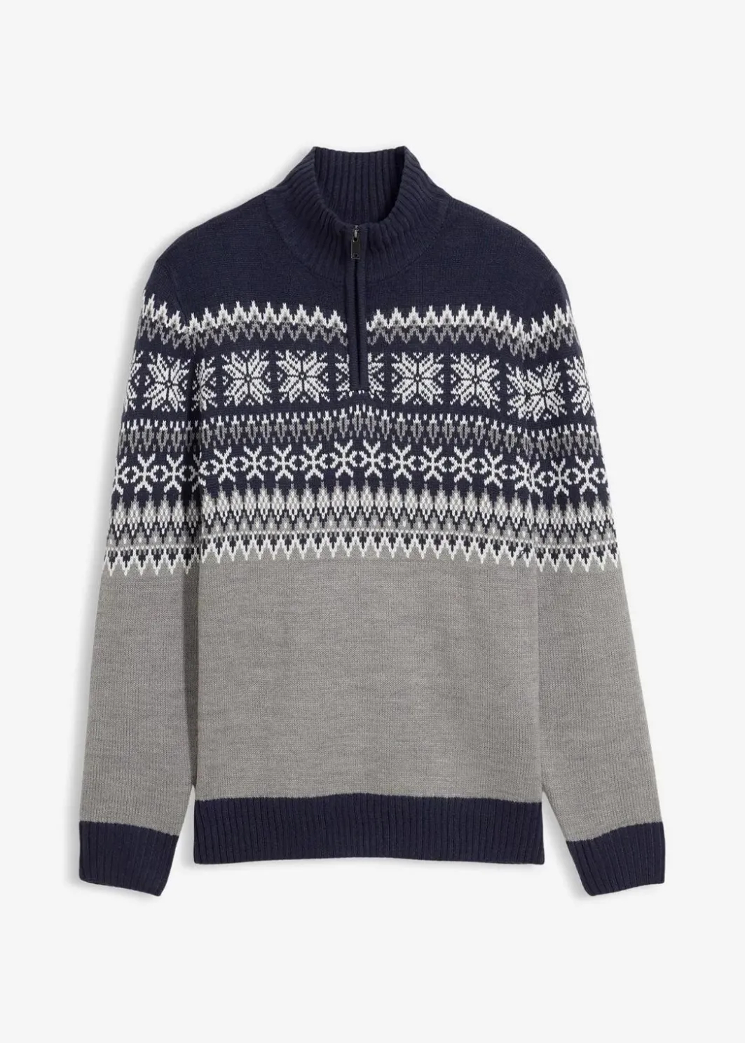 Online Norweger-Pullover mit Troyerkragen Herren Große Größen|Pullover & Strickjacken