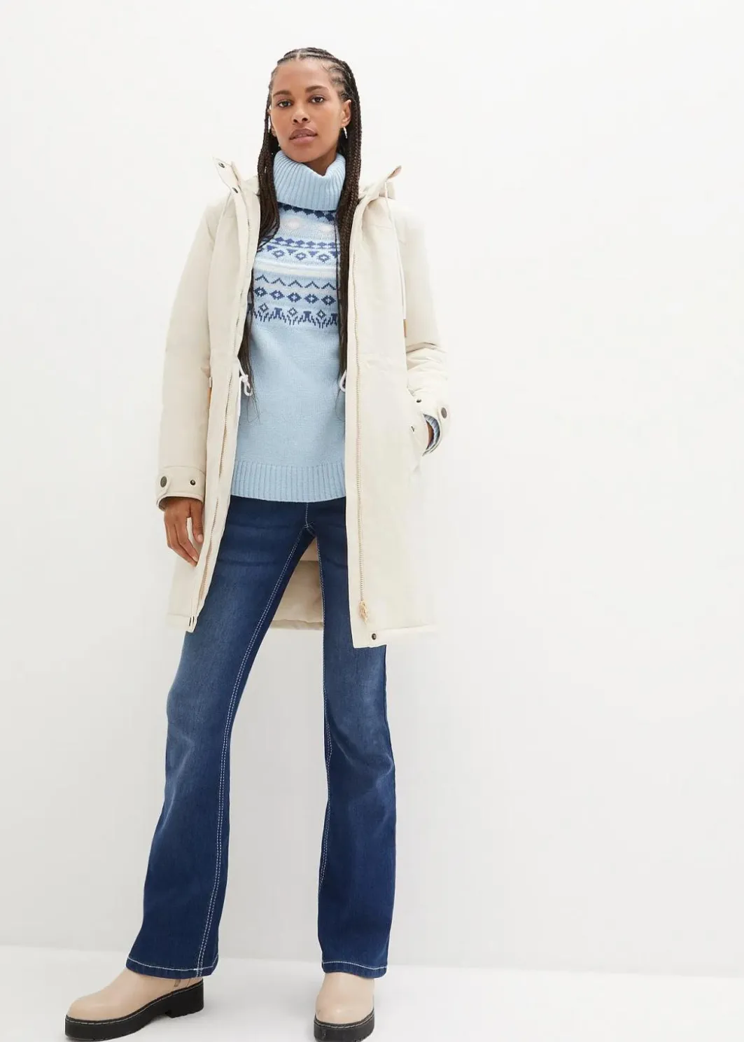 Discount Norweger-Rollkragenpullover Damen Bekleidung·Umstandsmode|Bekleidung·Jeans