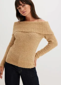 New Off Shoulder Pullover Damen Bekleidung·Jeans|Pullover & Strickjacken