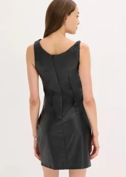 New Offshoulder Minikleid in Lederimitat Damen Kleider