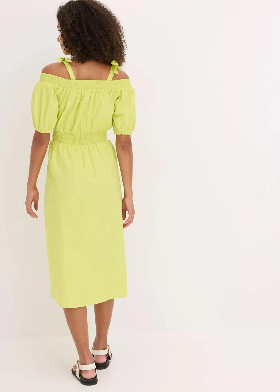 Best Off-Shoulder-Kleid aus reiner Bio-Baumwolle Damen Kleider|Bekleidung·Pullover & Strickjacken