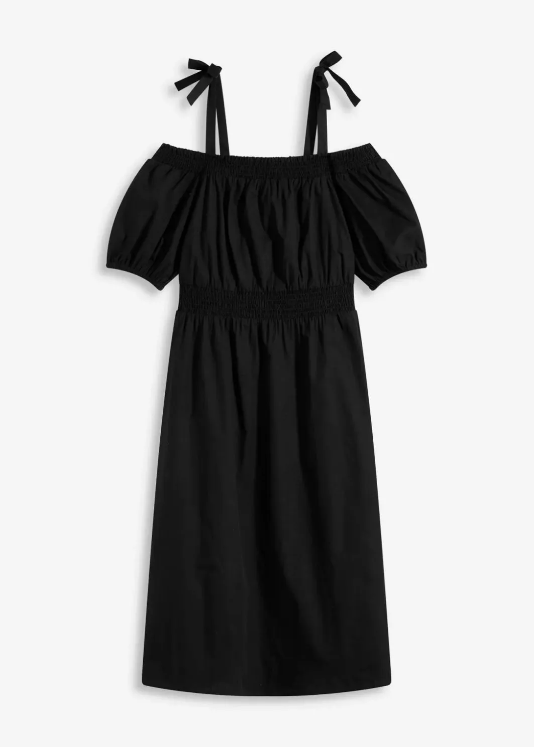 Damen bonprix Bekleidung·Pullover & Strickjacken|Kleider|Off-Shoulder-Kleid aus reiner Bio-Baumwolle