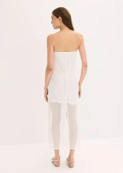 Damen bonprix Kleider|Off-Shoulder-Kleid mit Spitze