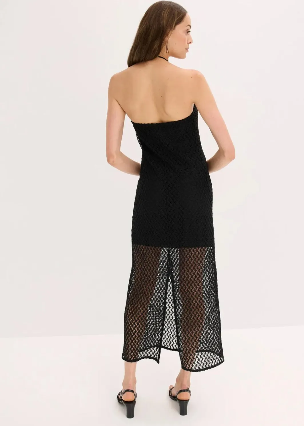 Damen bonprix Kleider|Off-Shoulder-Kleid mit Spitze