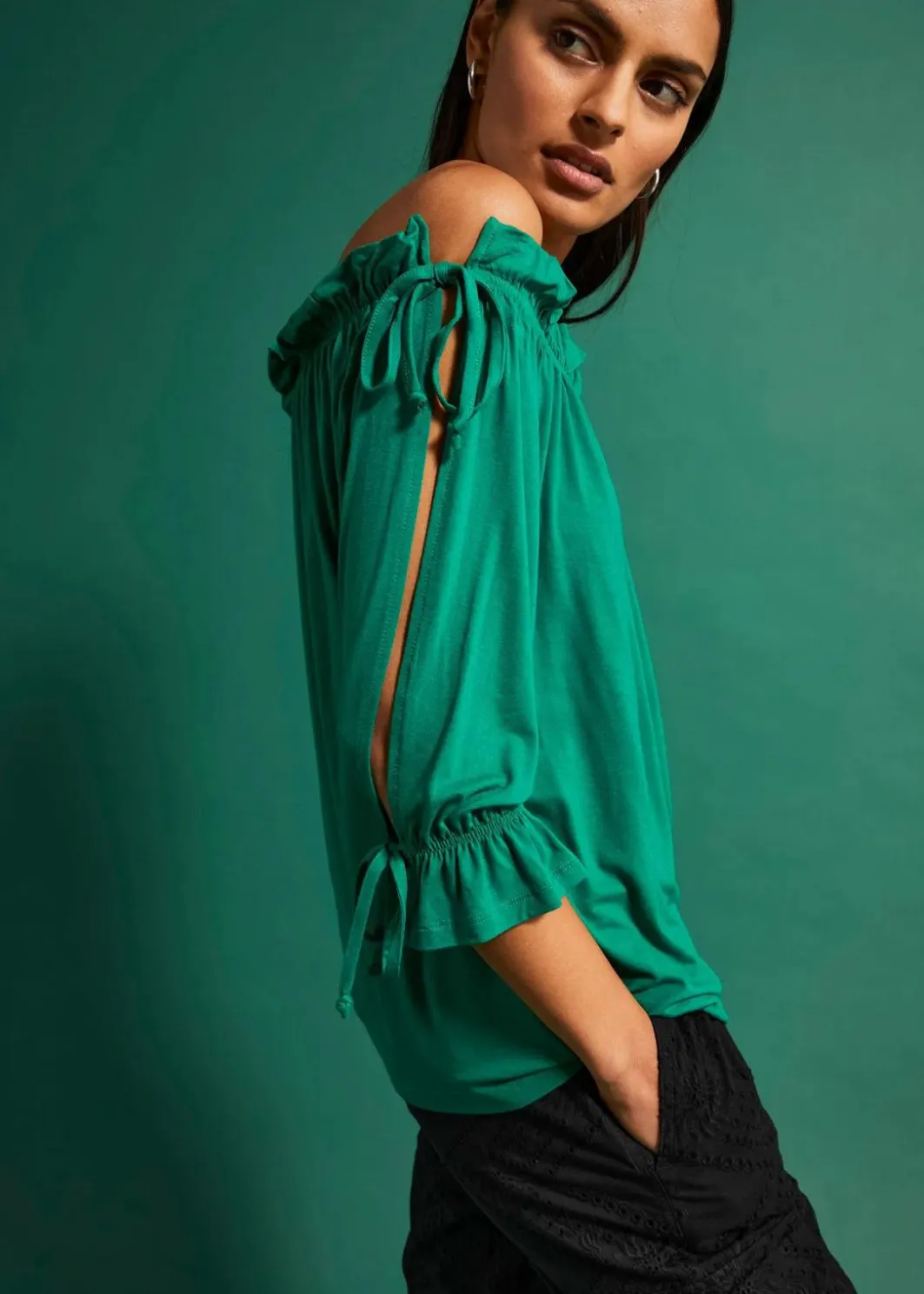 Outlet Off-Shoulder-Shirt Damen Shirts & Tops
