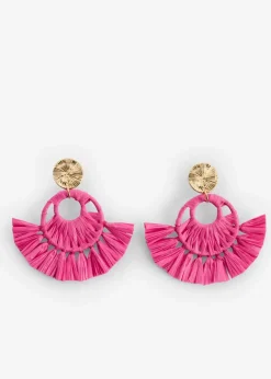 Sale Ohrstecker in Strohoptik Damen Schuhe & Accessoires In Spezialgrößen·Schmuck|Schmuck