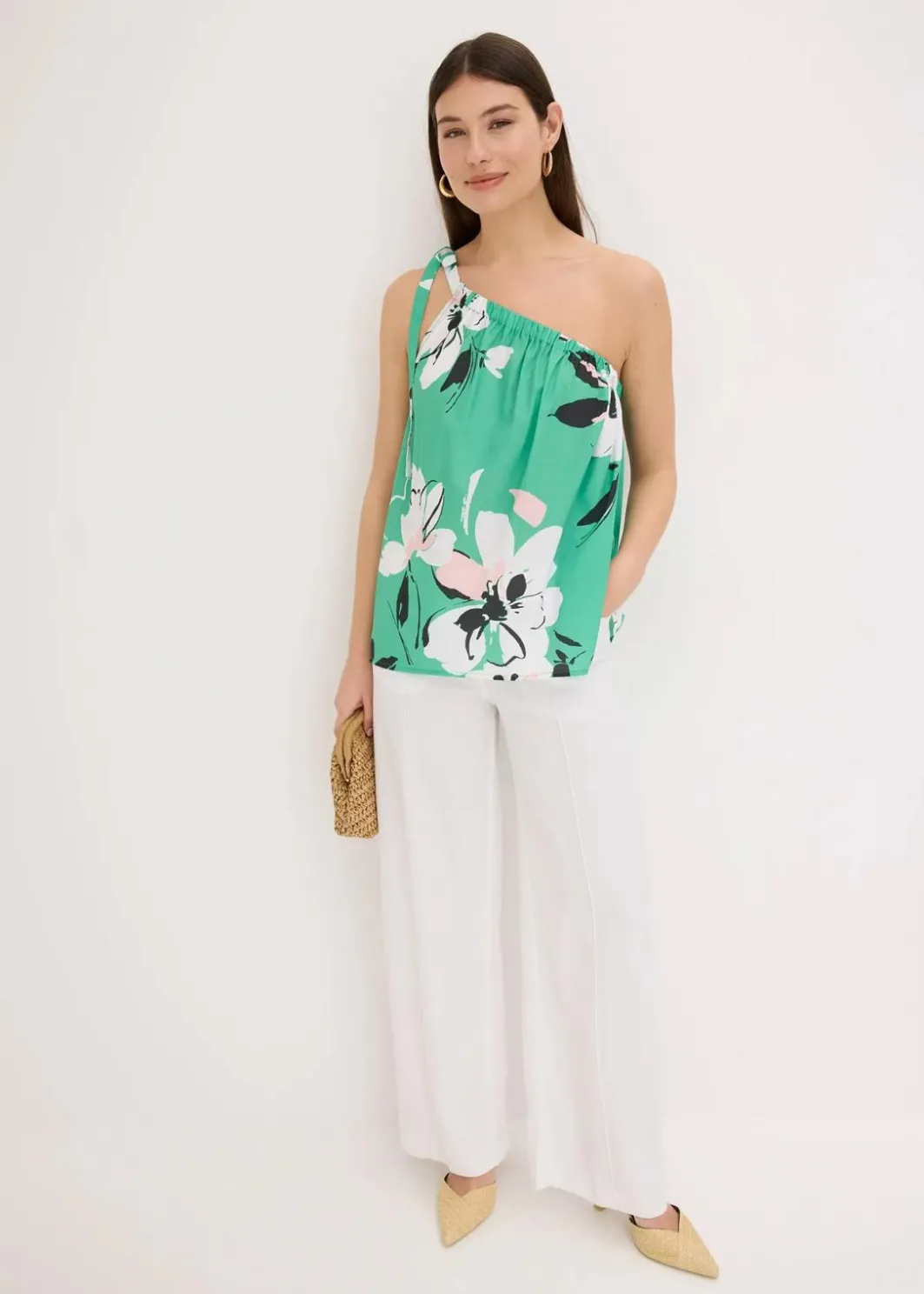 Damen bonprix Blusen & Tuniken|Shirts & Tops|One-Shoulder-Blusentop
