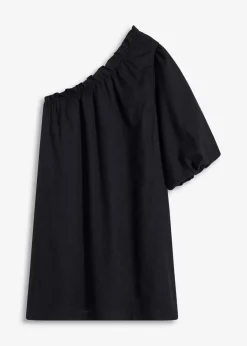 Clearance One-Shoulder-Kleid aus Baumwolle Damen Bekleidung·Pullover & Strickjacken|Kleider