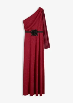 Clearance One-Shoulder-Kleid mit Glitzer Damen Bekleidung·Pullover & Strickjacken|Festliche Mode
