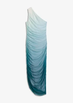 Damen bonprix Kleider|One-Shoulder-Kleid mit Mesheinsatz