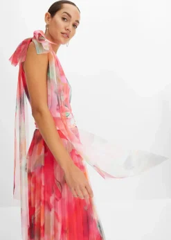 One-Shoulder-Kleid mit plissiertem Tüllrock Damen Bekleidung·Pullover & Strickjacken|Kleider