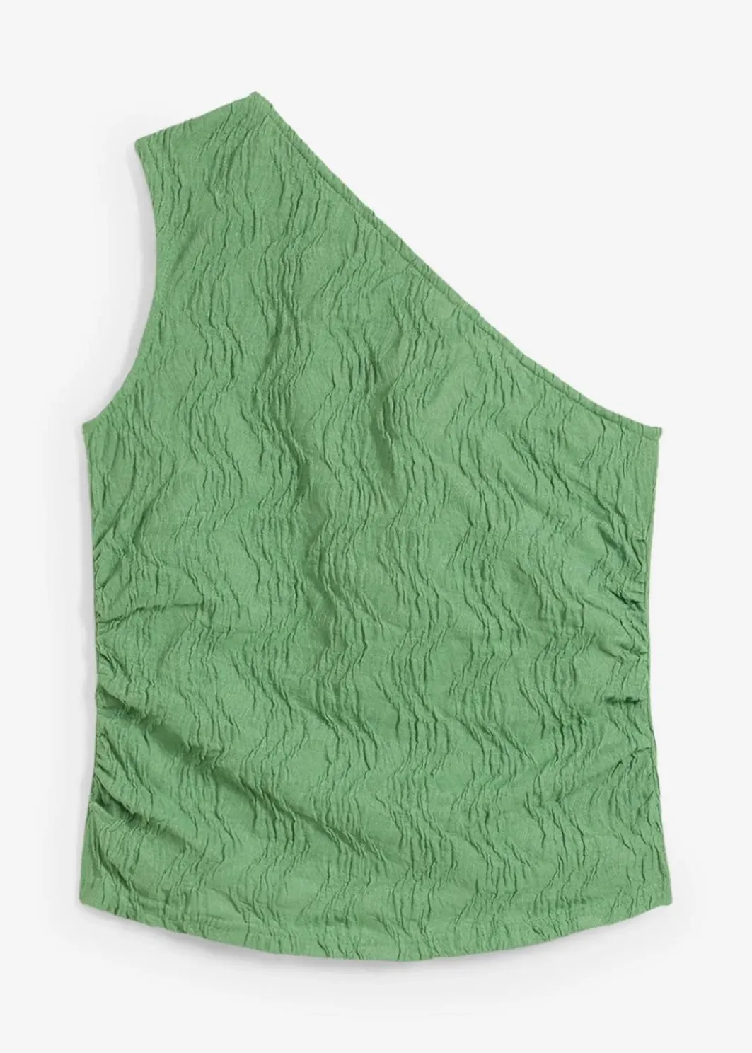 Damen bonprix Shirts & Tops|One-Shoulder-Top in Struktur Optik