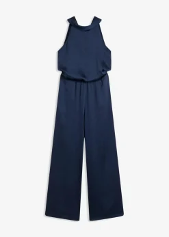 Damen bonprix Bekleidung·Homewear|Festliche Mode|Overall aus strukturiertem Satin