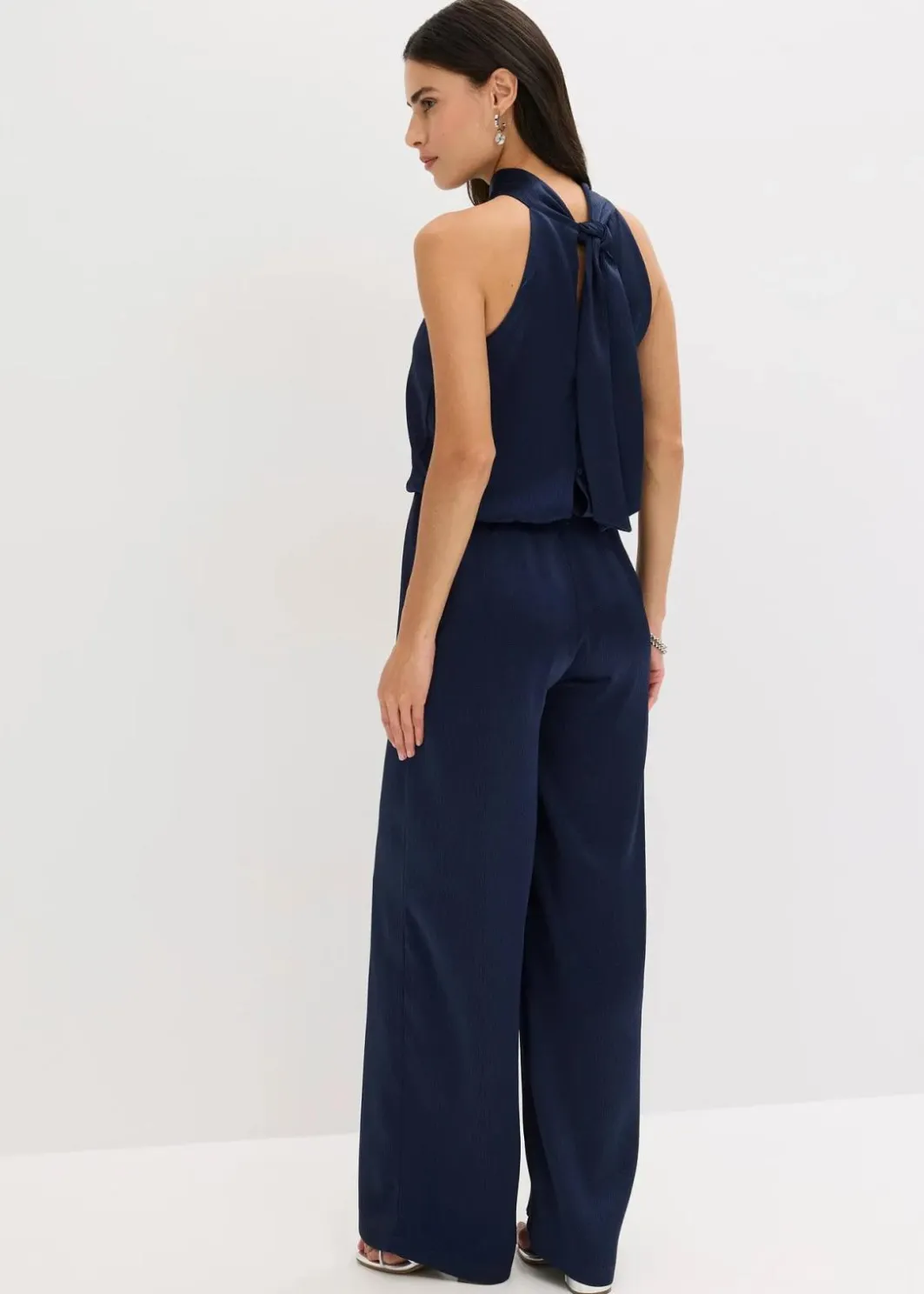 Damen bonprix Bekleidung·Homewear|Festliche Mode|Overall aus strukturiertem Satin