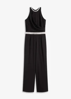 Damen bonprix Bekleidung·Homewear|Festliche Mode|Overall aus strukturiertem Crepe