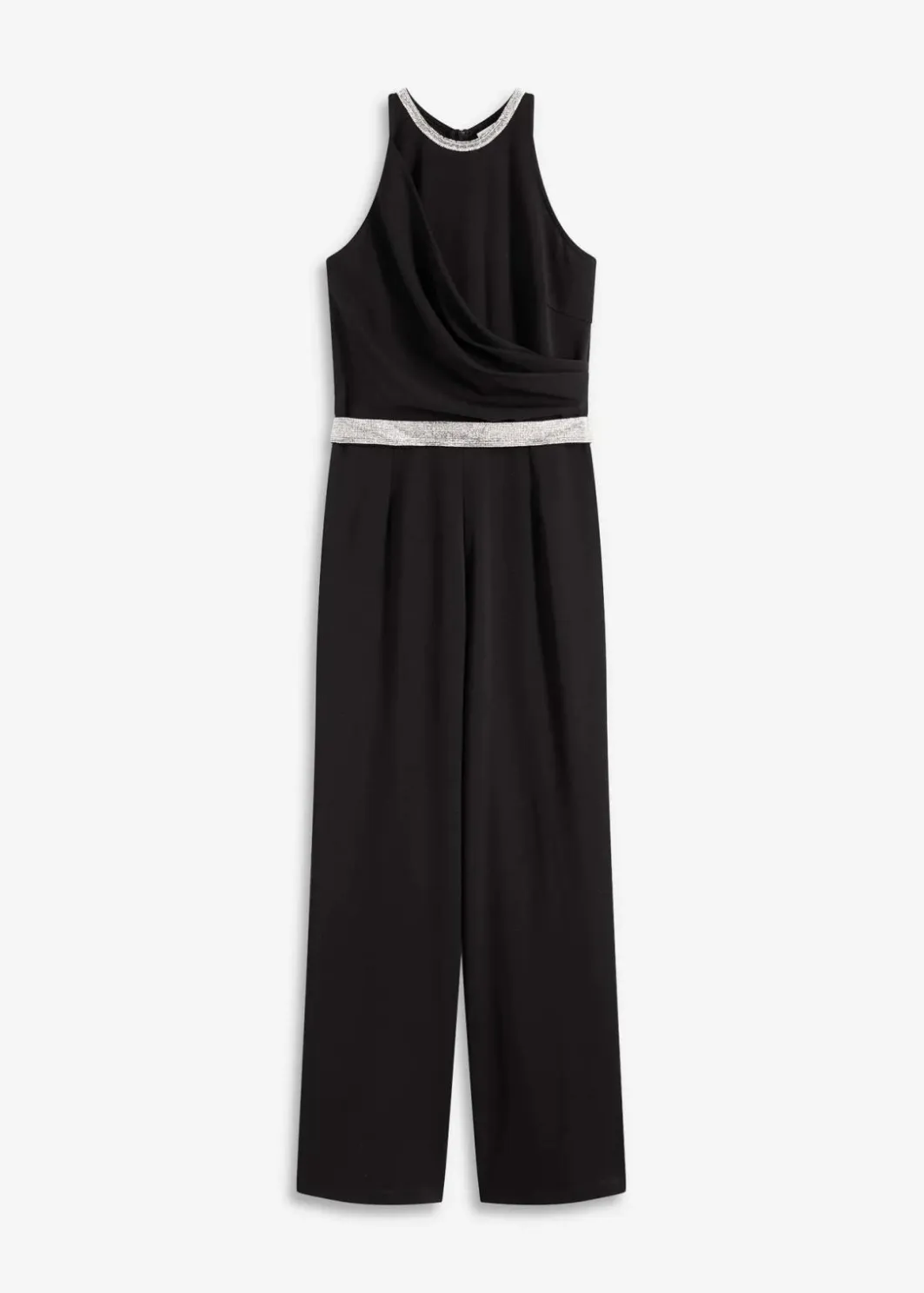 Damen bonprix Bekleidung·Homewear|Festliche Mode|Overall aus strukturiertem Crepe