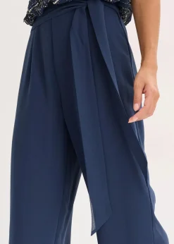 Damen bonprix Bekleidung·Homewear|Festliche Mode|Overall mit Perlenstickerei
