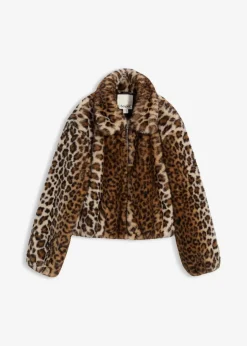Damen bonprix Nachhaltigere Materialien|Jacken & Mäntel|Oversize Fellimitat-Jacke