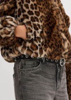 Damen bonprix Nachhaltigere Materialien|Jacken & Mäntel|Oversize Fellimitat-Jacke
