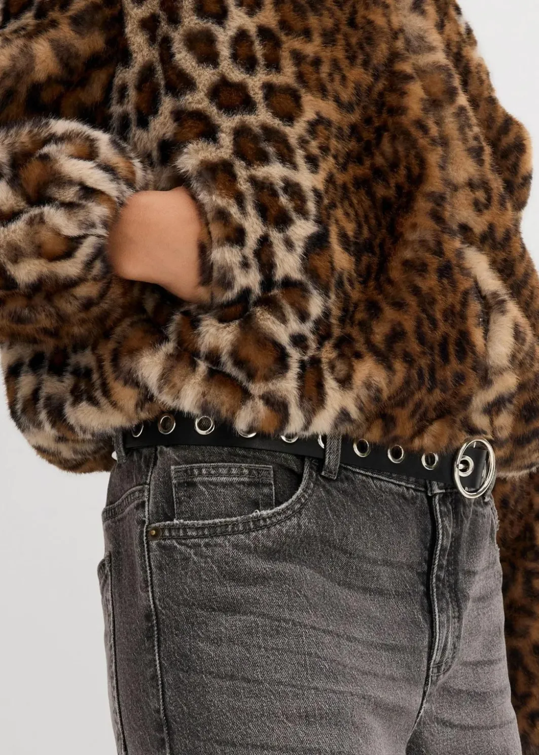 Damen bonprix Nachhaltigere Materialien|Jacken & Mäntel|Oversize Fellimitat-Jacke