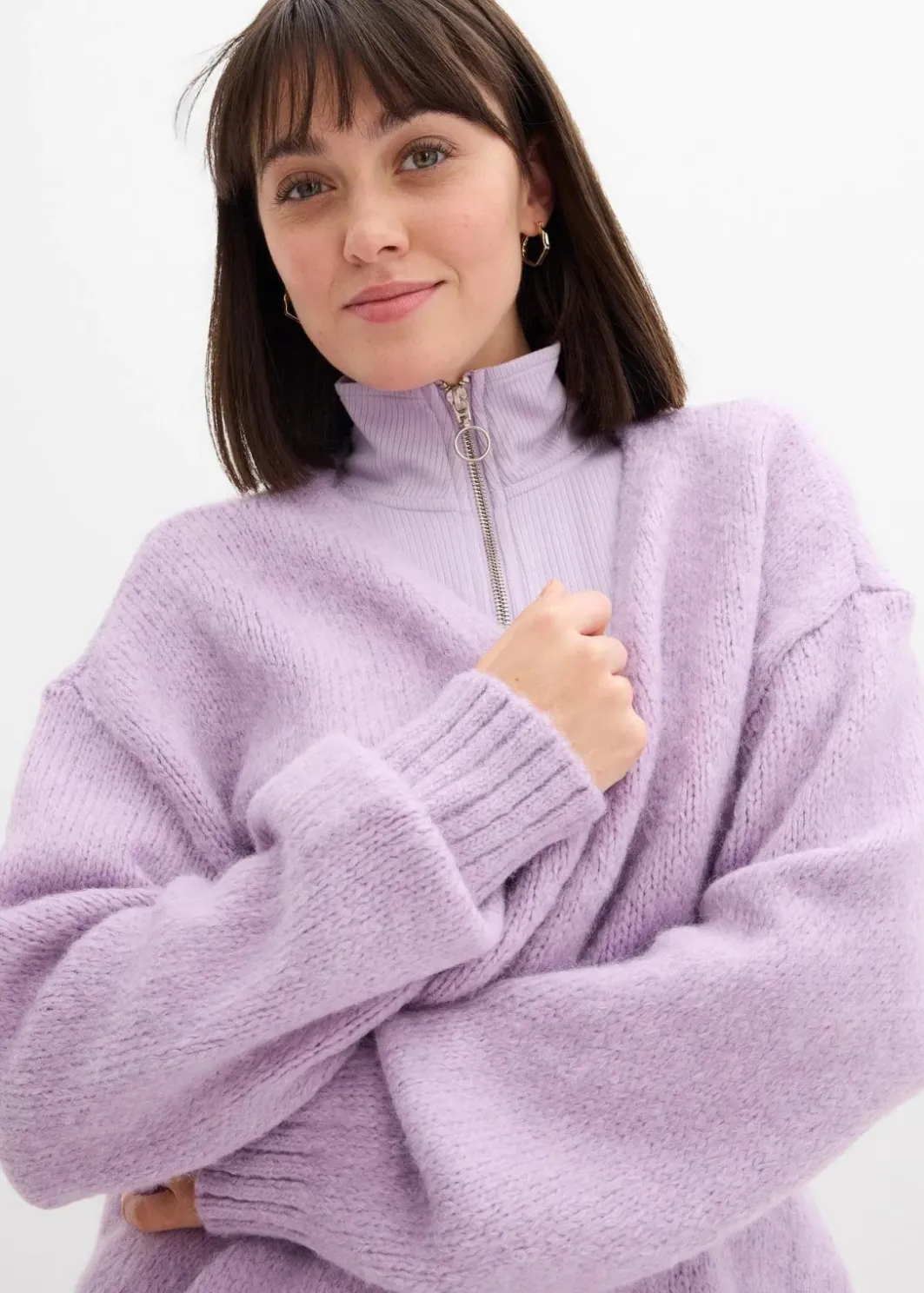 Outlet Oversize Grobstrickjacke Damen Bekleidung·Jeans|Pullover & Strickjacken
