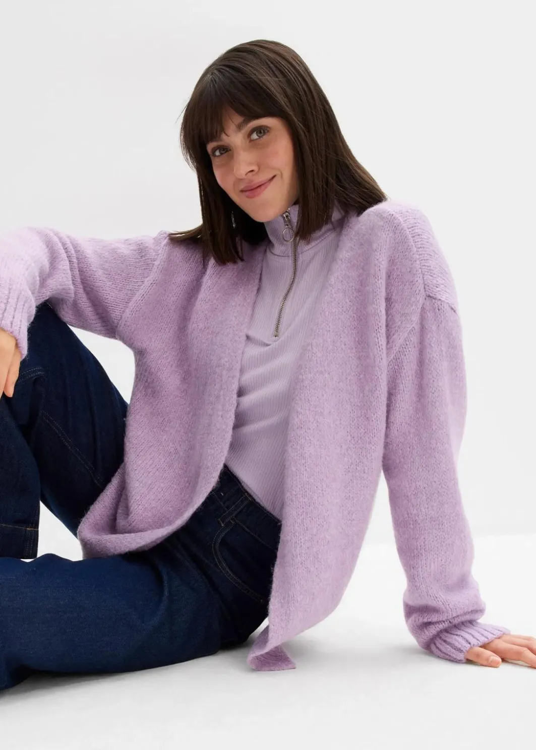 Outlet Oversize Grobstrickjacke Damen Bekleidung·Jeans|Pullover & Strickjacken