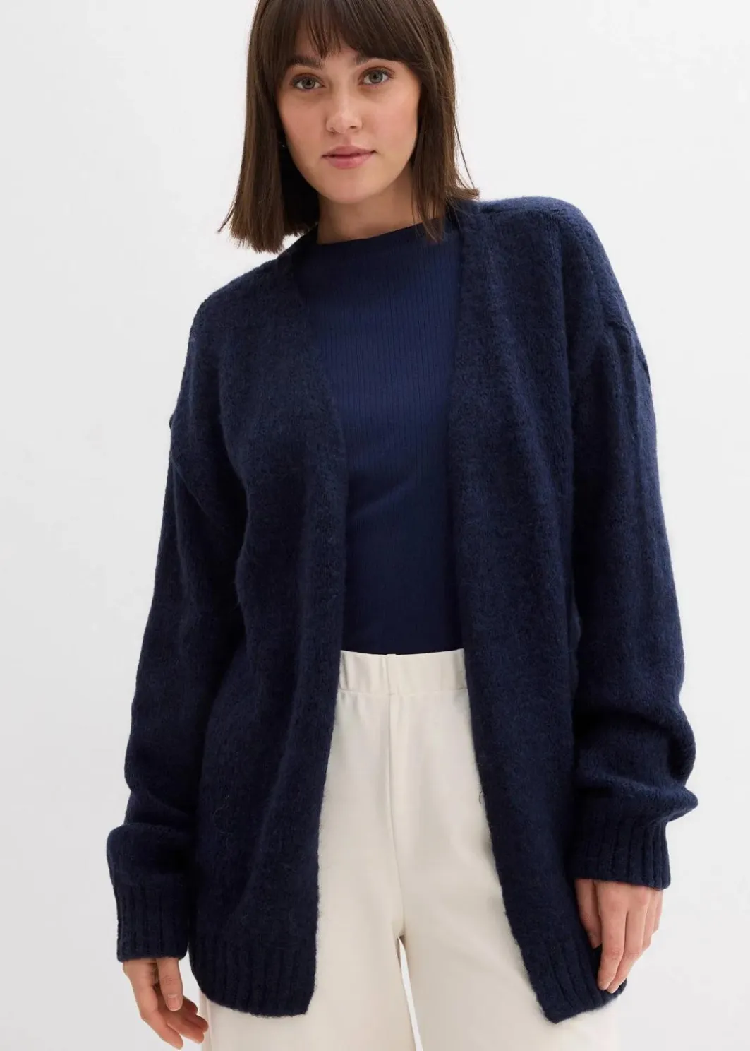New Oversize Grobstrickjacke Damen Bekleidung·Umstandsmode|Strickmode
