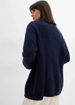 New Oversize Grobstrickjacke Damen Bekleidung·Umstandsmode|Strickmode