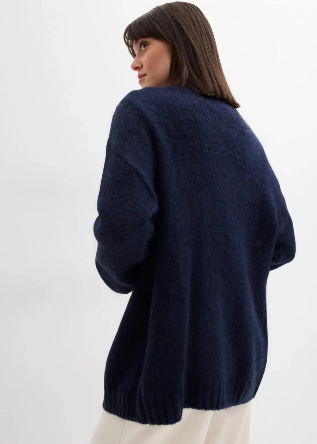 New Oversize Grobstrickjacke Damen Bekleidung·Umstandsmode|Strickmode