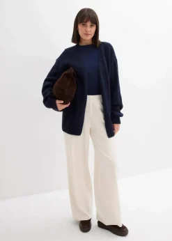 New Oversize Grobstrickjacke Damen Bekleidung·Umstandsmode|Strickmode