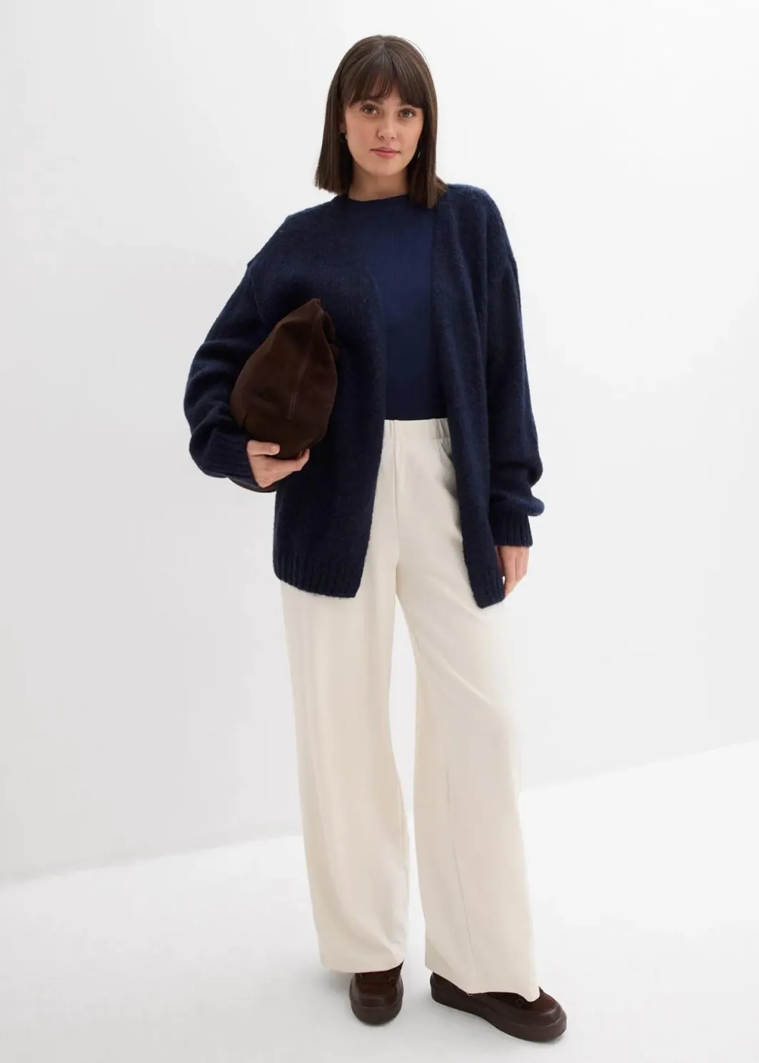 New Oversize Grobstrickjacke Damen Bekleidung·Umstandsmode|Strickmode