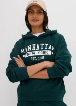 Damen bonprix Sweat|Bekleidung·Blusen & Tuniken|Oversize Hoodie aus reiner Baumwolle