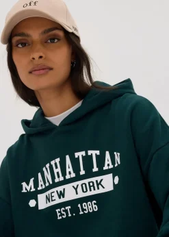 Damen bonprix Sweat|Bekleidung·Blusen & Tuniken|Oversize Hoodie aus reiner Baumwolle
