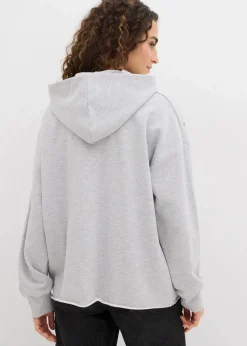 Damen bonprix Bekleidung·Blusen & Tuniken|Sweat|Oversize Hoodie mit Ziersteinen