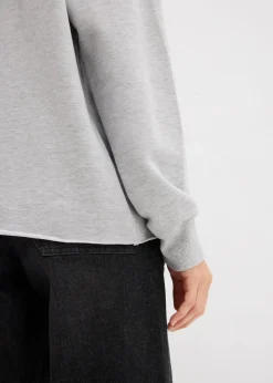 Damen bonprix Bekleidung·Blusen & Tuniken|Sweat|Oversize Hoodie mit Ziersteinen