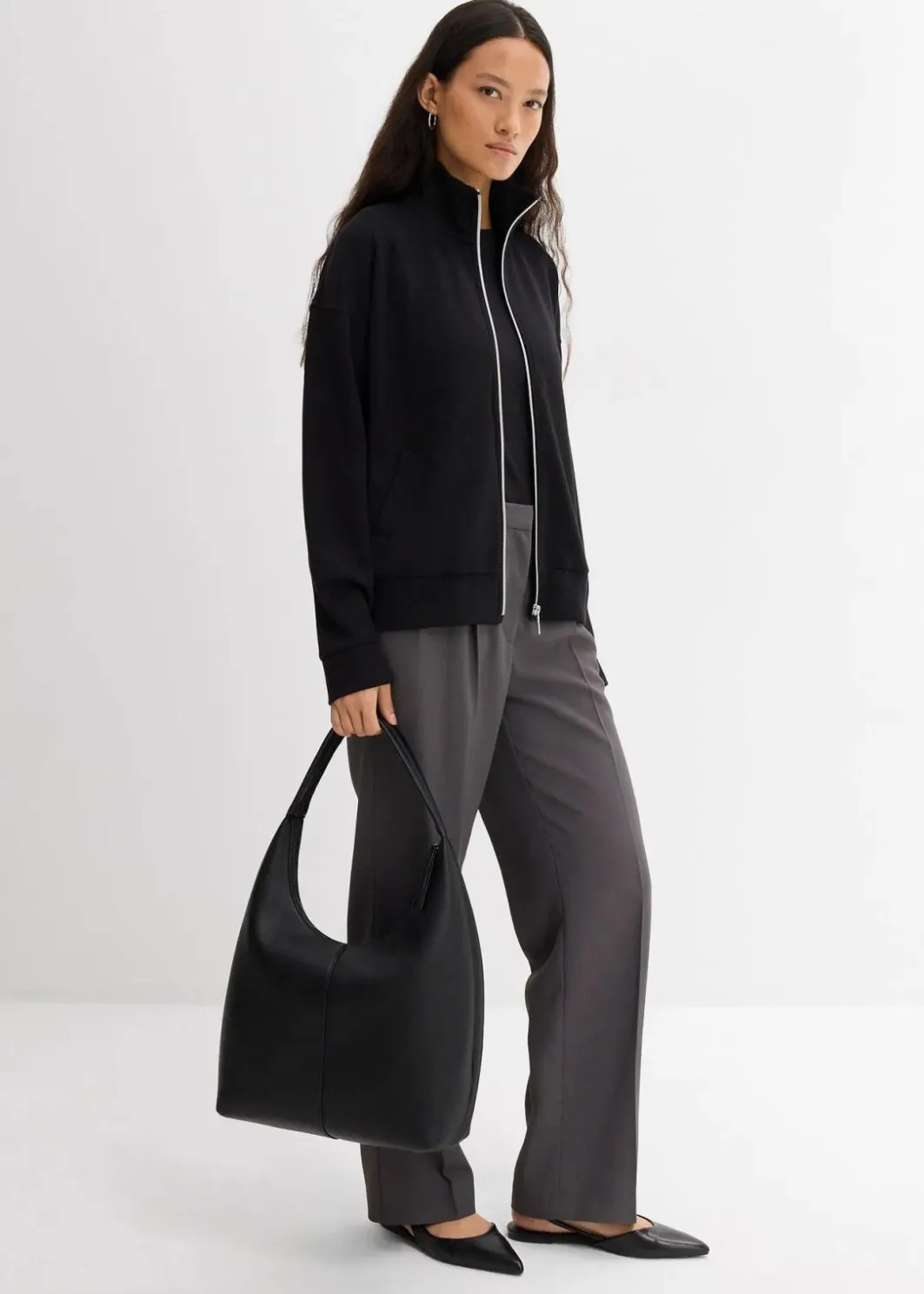 Hot Oversize Jacke aus Viskose-Mix Damen Jacken & Mäntel|Bekleidung·Hosen
