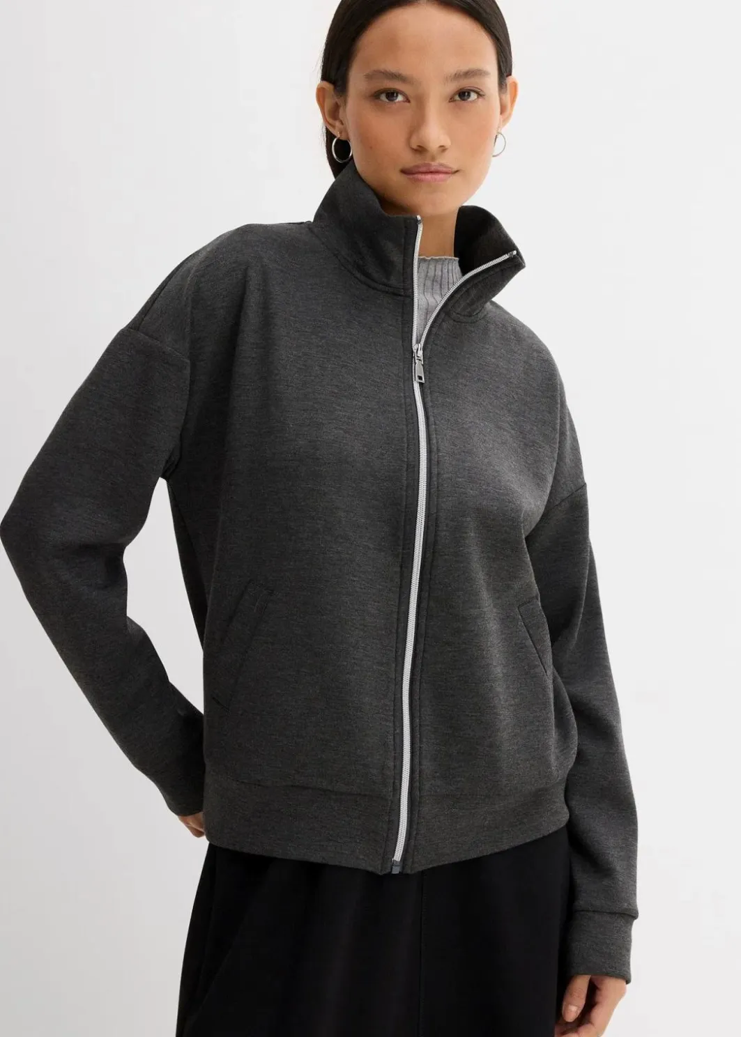 Damen bonprix Bekleidung·Hosen|Jacken & Mäntel|Oversize Jacke aus Viskose-Mix