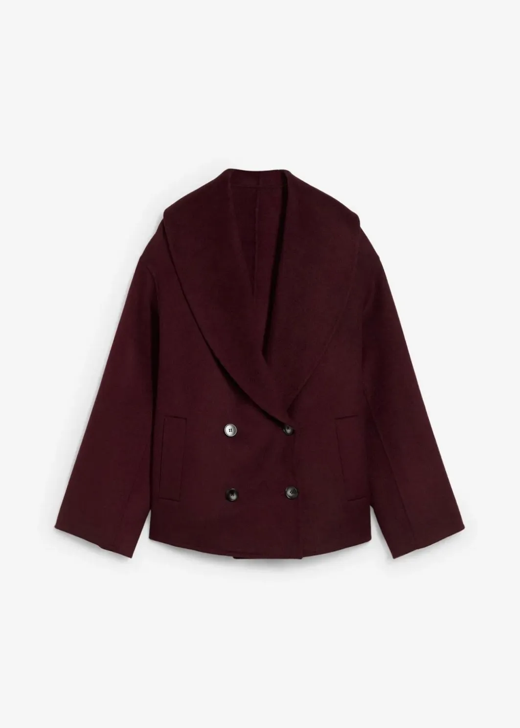 New Oversize Jacke aus weichem Woll-Mix Damen Bekleidung·Hosen|Jacken & Mäntel