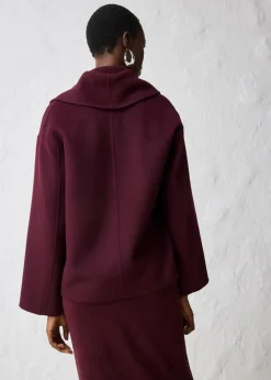 New Oversize Jacke aus weichem Woll-Mix Damen Bekleidung·Hosen|Jacken & Mäntel
