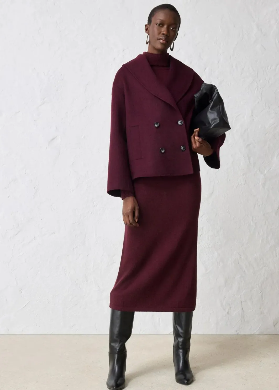 New Oversize Jacke aus weichem Woll-Mix Damen Bekleidung·Hosen|Jacken & Mäntel