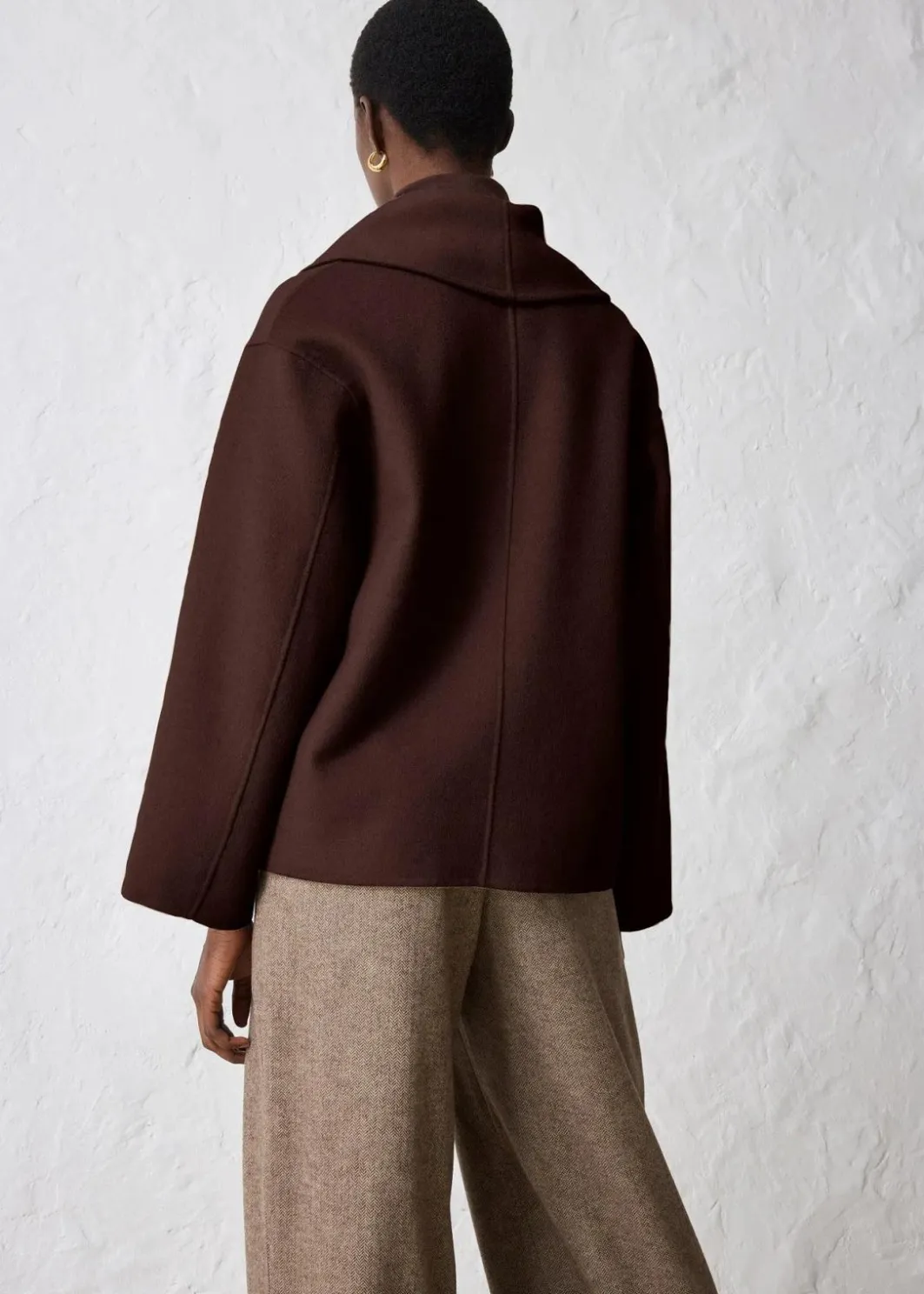 Hot Oversize Jacke aus weichem Woll-Mix Damen Premium|Jacken & Mäntel