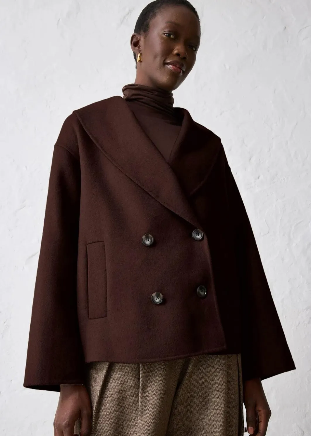 Hot Oversize Jacke aus weichem Woll-Mix Damen Premium|Jacken & Mäntel