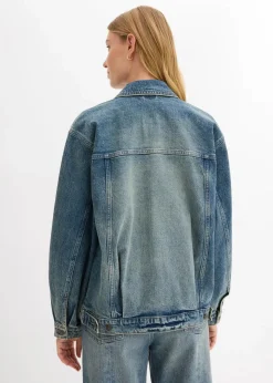 Clearance Oversize Jeansjacke Damen Bekleidung·Hosen|Jacken & Mäntel
