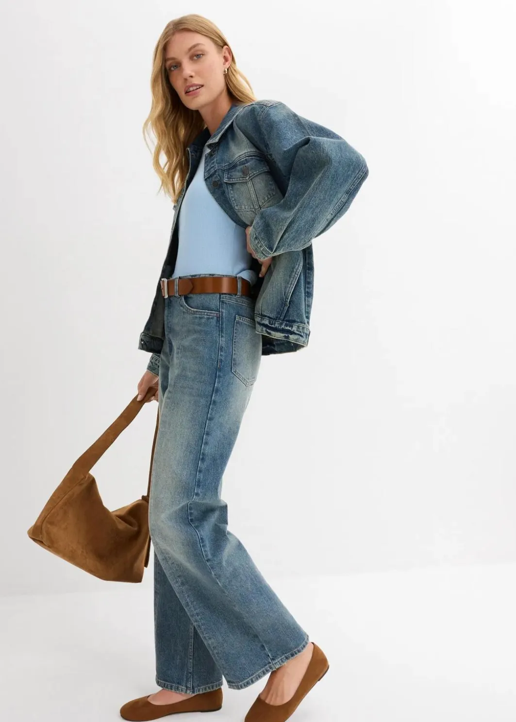 Clearance Oversize Jeansjacke Damen Bekleidung·Hosen|Jacken & Mäntel