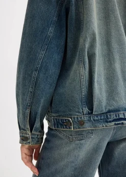 Clearance Oversize Jeansjacke Damen Bekleidung·Hosen|Jacken & Mäntel