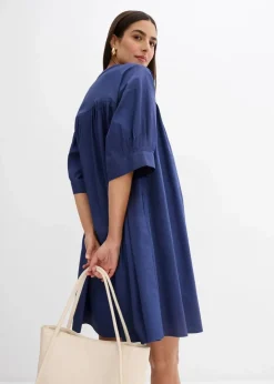Damen bonprix Kleider|Bekleidung·Pullover & Strickjacken|Oversize Kaftan-Kleid aus reiner Bio-Baumwolle