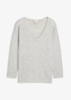 Damen bonprix Bekleidung·Umstandsmode|Bekleidung·Jeans|Oversize Longpullover mit Seitenschlitzen